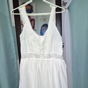 Elegant White Lace Dress 18" Bust NWOT